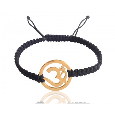 Men's Om Bracelet in Gold